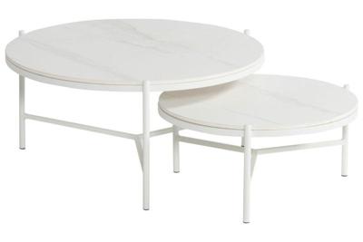 Carson koffietafel wit dia. 82 H 38 cm Hartman - Hartman Carson koffietafel wit dia. 82 H 38 cm Hartman - Hartman