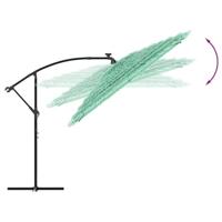 VidaXL Parasol met stalen paal 290x290x238 cm groen - thumbnail