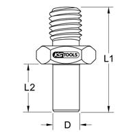 KS Tools 670.0078 Drukstuk, doorn - thumbnail