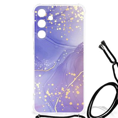 Back Cover voor Samsung Galaxy A25 Watercolor Paars Back Cover voor Samsung Galaxy A25 Watercolor Paars