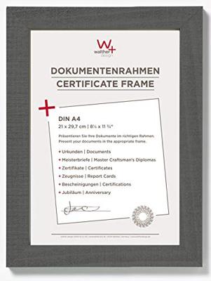 walther+ design HO130D Wissellijst Papierformaat: DIN A4 Grijs walther+ design HO130D Wissellijst Papierformaat: DIN A4 Grijs