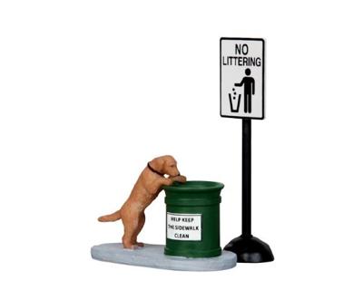 Kerstfiguur No littering LEMAX - Lemax Kerstfiguur No littering LEMAX - Lemax