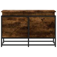 Opbergbox met deksel 80x40x51,5 cm bewerkt hout gerookt eiken - thumbnail