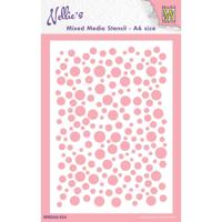 Nellie's Choice • stencil a6 size bubbles-2 - thumbnail