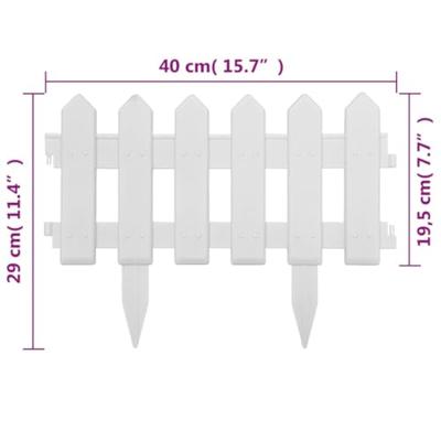 Gazonranden 25 st 10 m PP wit Gazonranden 25 st 10 m PP wit