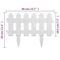 Gazonranden 25 st 10 m PP wit - thumbnail