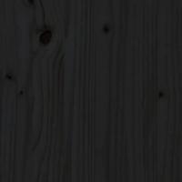 Bedframe massief grenenhout zwart 90x200 cm - thumbnail
