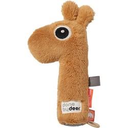 Done by Deer pieper rammelaar Raffi Mustard knuffel 16 cm Done by Deer pieper rammelaar Raffi Mustard knuffel 16 cm