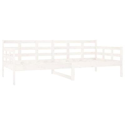 Slaapbank massief grenenhout wit 90x200 cm Slaapbank massief grenenhout wit 90x200 cm