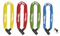 Masterlock Keyed steel chain 90cm x Ø 8mm w/2 keysnylon sleeve - colour : 2 blue - 8391EURDPROCOL - thumbnail