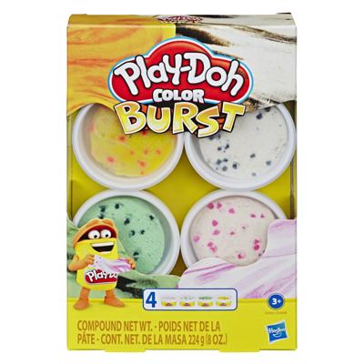Play-Doh kleuren explosie met 4 potjes klei