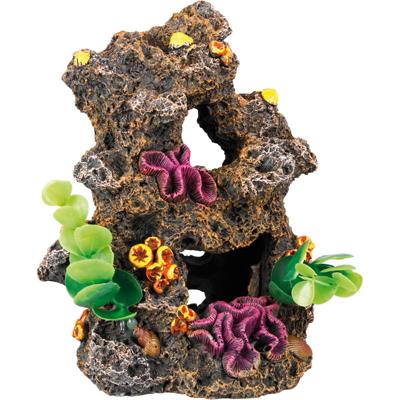 Aquarium decoratie Rif met Planten - 12 x 10 x 6,5 cm