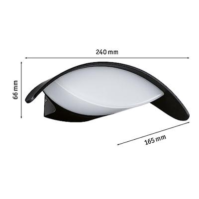 Paulmann Mesana 94765 LED-buitenlamp (wand) LED LED vast ingebouwd 12 W Antraciet