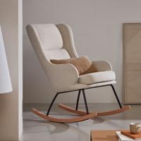 Kave Home Schommelstoel 'Maustin' Chenille, kleur Beige - thumbnail