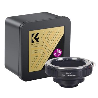K&F Concept lensadapter Pentax K naar C-Mount voor cine en CCTV camera's