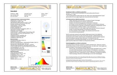 Segula 55685 LED-lamp Energielabel F (A - G) E27 Globe 6.5 W = 51 W Warmwit (Ø x l) 125 mm x 180 mm 1 stuk(s)
