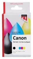 Inktcartridge Quantore alternatief tbv Canon PGI-520 CLI-521 2 zwart + 3 kleuren - thumbnail