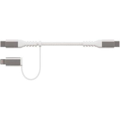 Vivanco 64216 USB cable 1.2 m USB C USB C/Lightning White