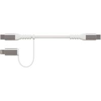 Vivanco 64216 USB cable 1.2 m USB C USB C/Lightning White - thumbnail