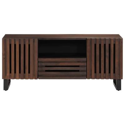 Tv-meubel 100x34x46 cm massief mangohout bruin