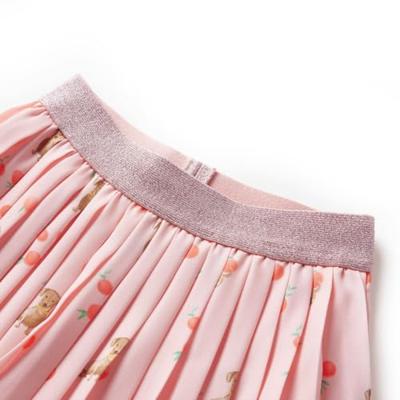 Kinderplooirok met print 116 lichtoranje Kinderplooirok met print 116 lichtoranje