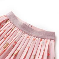 Kinderplooirok met print 116 lichtoranje - thumbnail