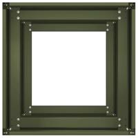 Plantenbak 40x40x80 cm koudgewalst staal olijfgroen - thumbnail