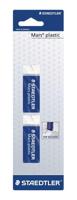 Staedtler gum Mars Plastic, wit, blister van 2 stuks - thumbnail