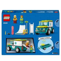 Lego City 60403 Ambulance en Snowboarder - thumbnail