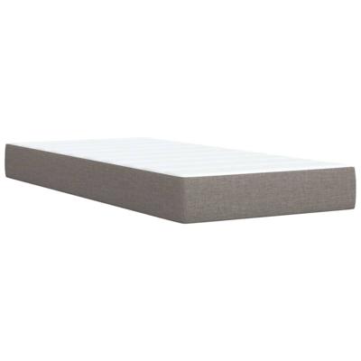 Boxspring met matras stof taupe 100x200 cm - thumbnail