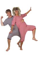 Dorus badpak rood/wit lange mouw - thumbnail