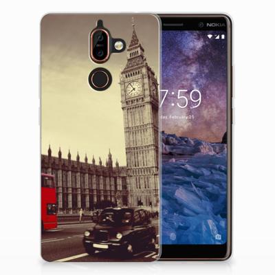 Nokia 7 Plus | Silliconen Back Cover | Londen