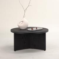 Nohr Ronde Salontafel 'Tammera' 85cm, kleur Zwart - thumbnail