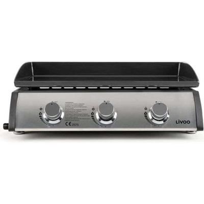 Gasplancha 3 branders 61 x 38 cm
