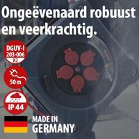 Brennenstuhl Professional Bouwplaats kabelhaspel | KA 5110 5 | IP44 | 50m | H07BQ-F 3G1.5 - 9201500210 - thumbnail