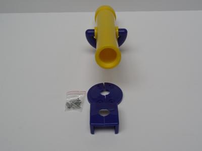 Telescoop in kunststof lengte 310 mm incl. schroeven geel Hermic - Hermic