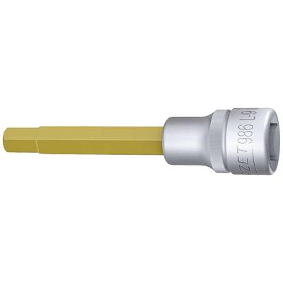 HAZET Dopsleutelbit 986L-9 · 1/2 inch (12,5 mm) vierkant hol · Binnen-zeskant-profiel · SW 9 mm
