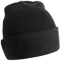 Beechfield CB445R Recycled Original Patch Beanie - Black - One Size - thumbnail