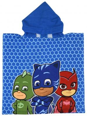 Disney badponcho PJ Masks 50 x 100 cm blauw Disney badponcho PJ Masks 50 x 100 cm blauw