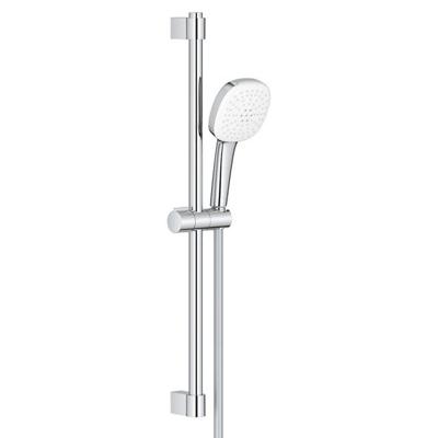 GROHE Tempesta 110 Cube Glijstangset - 60cm - vierkante handdouche - 2 straalsoorten - 5.6 l/min - gladde doucheslang - chroom 2757830e