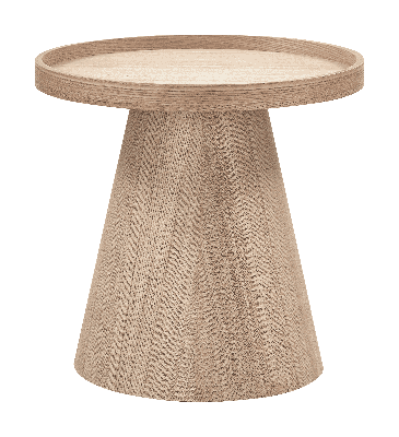 WOOOD Ronde Bijzettafel 'Maud' 39cm, kleur Naturel