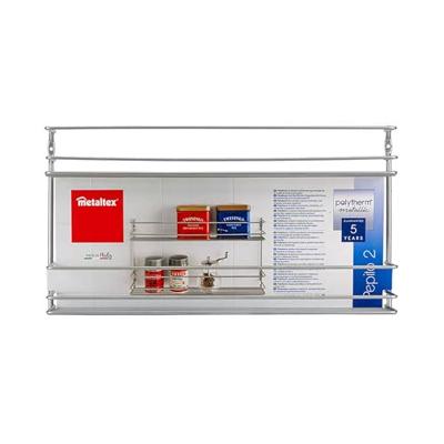 Metaltex space saver smart kitchen pepito kruidenrek 2 etages 36x8x19 cm zilver Metaltex space saver smart kitchen pepito kruidenrek 2 etages 36x8x19 cm zilver
