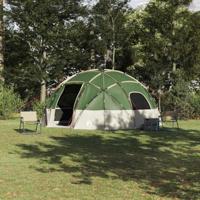 VidaXL Camping tent met dak groen 475 x 475 x 235 cm polyester - thumbnail