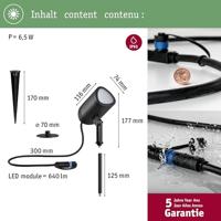 Paulmann Plug & Shine Shira 94849 Verlichtingssysteem Plug&Shine LED-tuinspot LED 6.5 W RGBW Antraciet - thumbnail