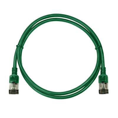 LogiLink CQ9055S RJ45 Netwerkkabel, patchkabel CAT 6A U/FTP 2.00 m Groen Extreem dun, Vlambestendig, Flexibel, Folie afscherming, Halogeenvrij, Snagless,