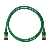 LogiLink CQ9055S RJ45 Netwerkkabel, patchkabel CAT 6A U/FTP 2.00 m Groen Extreem dun, Vlambestendig, Flexibel, Folie afscherming, Halogeenvrij, Snagless, - thumbnail