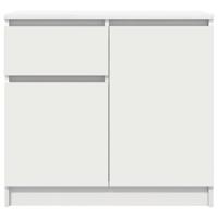 Dressoir met lade 71x35x65 cm spaanplaat wit - thumbnail