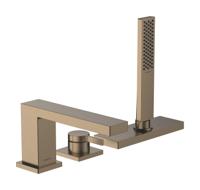 Hansgrohe Tecturis E 3-gats ééngreeps badrandmengkraan met sBox, Brushed Bronze - thumbnail