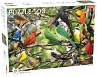 Tactic legpuzzel exotische vogels 47 x 31 cm 500 stukjes - thumbnail