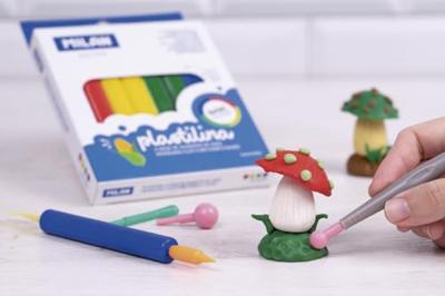 Staven van boetseerklei Milan 330 g (4 Onderdelen)